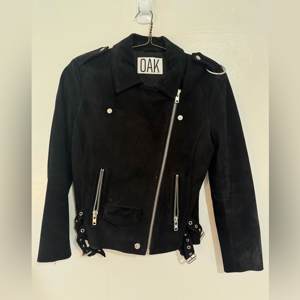 OAK NYC Suede Leather Jacket Medium